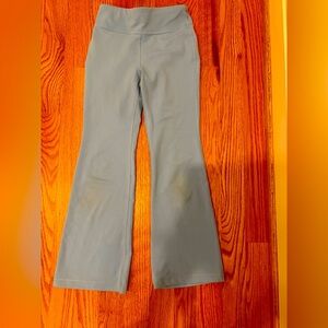 Light blue flared leggings